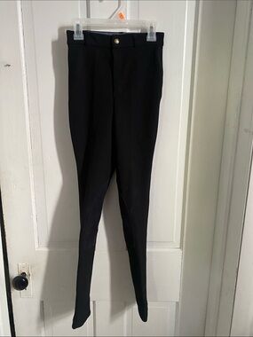 Ribbed Black Riding Breeches Pants - Jodpurs Classic Fit